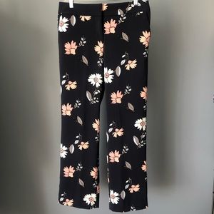 Floral Navy Dress Pants